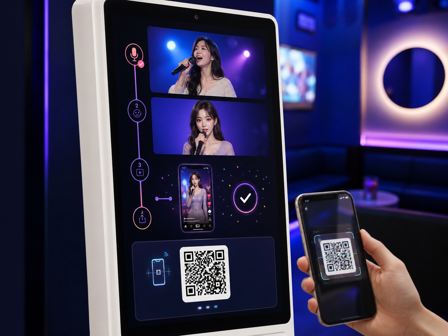 STAGE 앱에서 촬영하고 AI 영상과 QR을 완성하는 과정